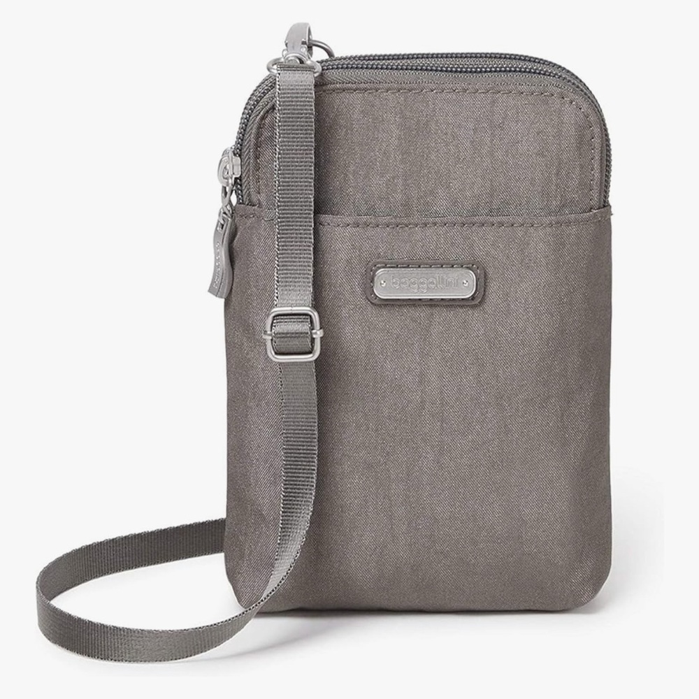 Baggallini Shimmering Silver Belt/Crossbody Bag